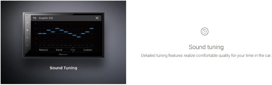 Pioneer Car Stereo DMH-A345BT,17.3 cm (6.8) WVGA Capacitive Touchscreen, BT/USB/AUX/Radio