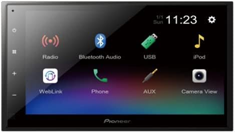 Pioneer Car Stereo DMH-A345BT,17.3 cm (6.8) WVGA Capacitive Touchscreen, BT/USB/AUX/Radio