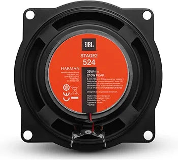 JBL STAGE 2524 – 5.25" 2-Way Coaxial Car Speakers  Balanced Sound, Smooth Highs & Strong Mid-Bass Performance