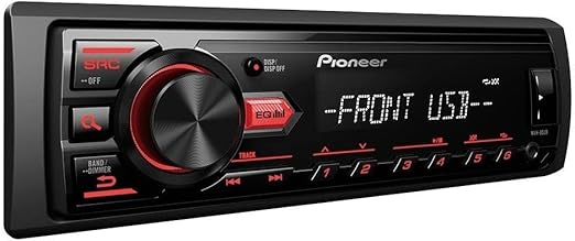 Pioneer MVH-85UB Digital Media Car Stereo Receiver, USB, Auxiliary, MP3 Playback, Mixtrax, Media App Control, Siri Eyes Free Compatible