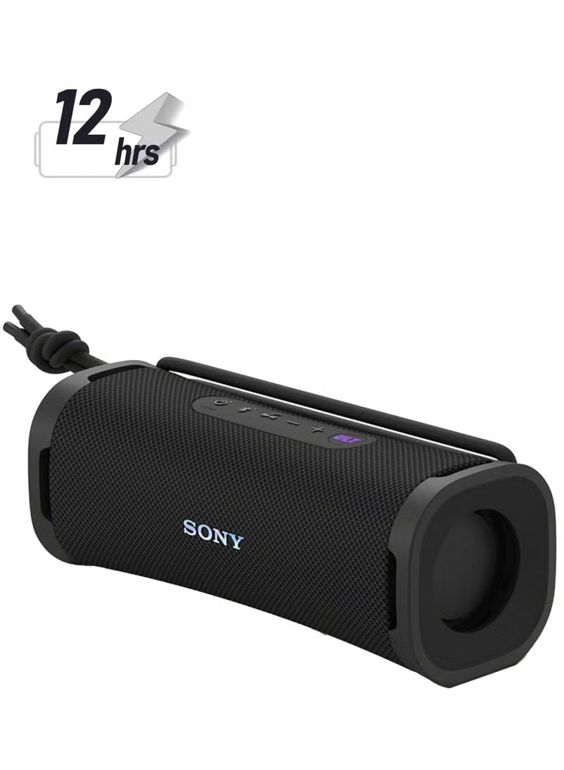 ULT Field 1 Wireless Ultra Portable Bluetooth Compact Speaker, IP67 Waterproof, Dustproof and Rustproof with Enhanced Bass, 12 Hour Battery and Detachable Strap, UAE Model, 2024 Black