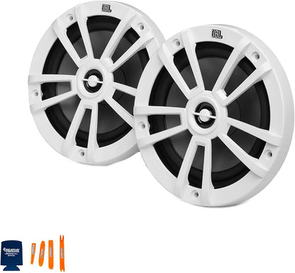 JBL Stage Marine 6.5" Waterproof Boat Speaker 180W | 2-Way Outdoor Marine Audio | UV & Saltwater Resistant | High-Performance Sound for Boat, Yacht, Jet Ski & Off-Road – White