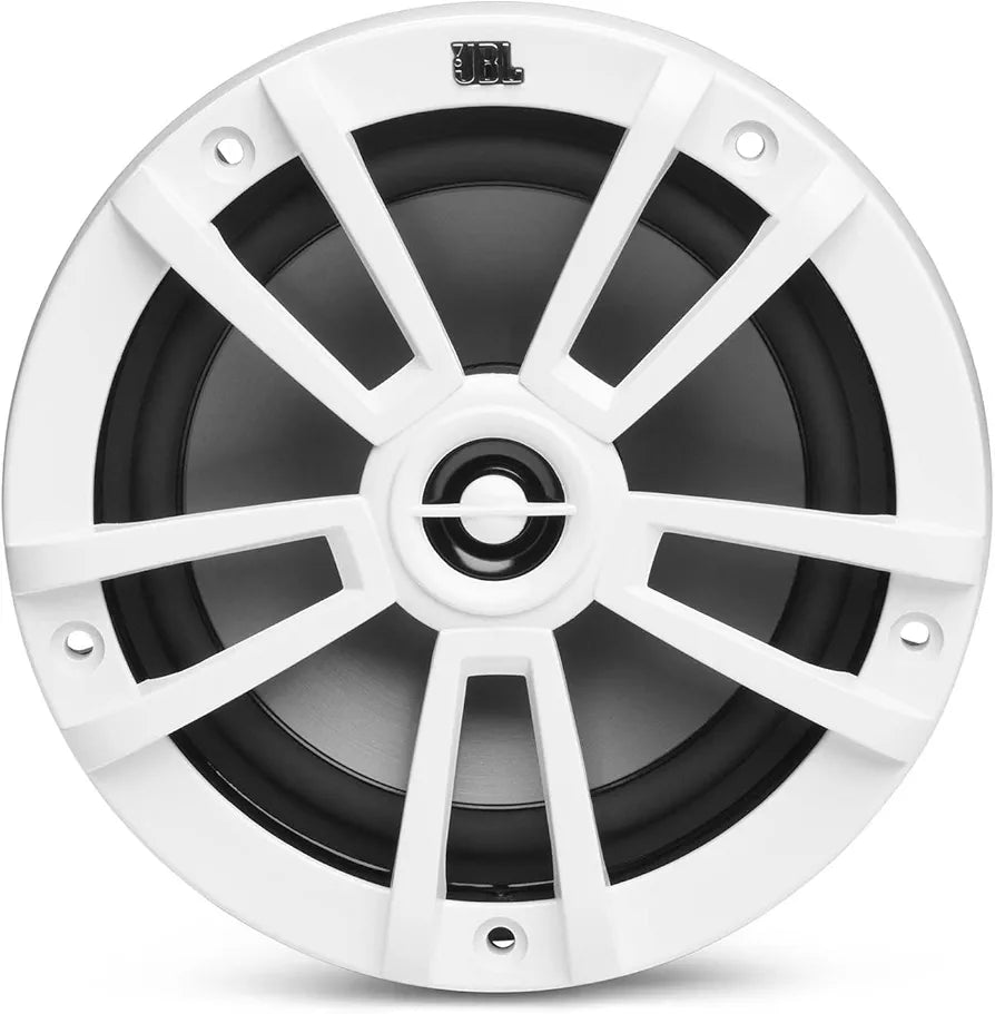 JBL Stage Marine 6.5" Waterproof Boat Speaker 180W | 2-Way Outdoor Marine Audio | UV & Saltwater Resistant | High-Performance Sound for Boat, Yacht, Jet Ski & Off-Road – White