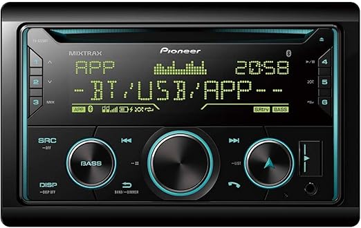 Pioneer FH-S725BT CD and Digital Media Receiver Pioneer Smart Sync Compatible, Dual Bluetooth, 3 RCA Pre-Outs, Direct Control for Certain Android Phones, Black