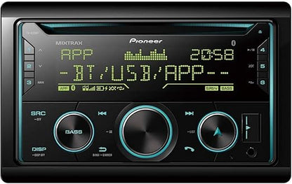 Pioneer FH-S725BT CD and Digital Media Receiver Pioneer Smart Sync Compatible, Dual Bluetooth, 3 RCA Pre-Outs, Direct Control for Certain Android Phones, Black