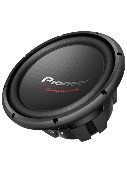 Pioneer TS-W312D4 12″ Single Voice Coil 4 ohm Component Car Subwoofer | 500W RMS, 1600W Peak Power