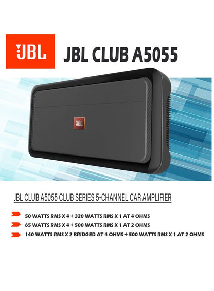 JBL Club A5055, 5-Channel (50W X 4, 500W X 1) With Remote Level Control
