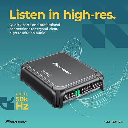 Pioneer GM-DX874 4-Channel Bridgeable Amplifier with Bass Boost Remote