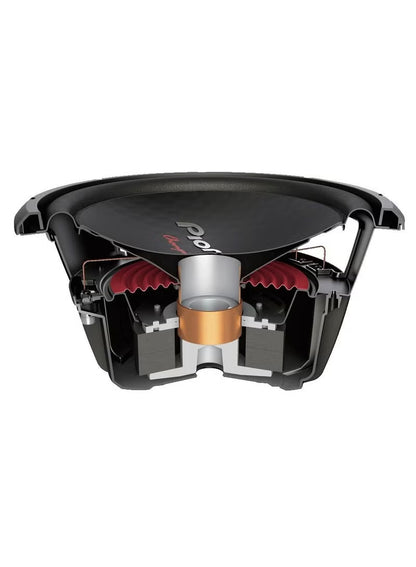 Pioneer TS-W312D4 12″ Single Voice Coil 4 ohm Component Car Subwoofer | 500W RMS, 1600W Peak Power
