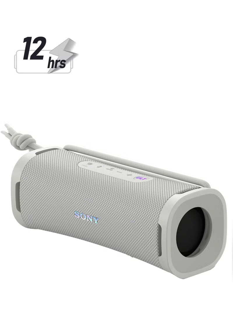 ULT Field 1 Wireless Ultra Portable Bluetooth Compact Speaker, IP67 Waterproof, Dustproof, Shockproof with Enhanced Bass, 12 Hour Battery and Detachable Strap, UAE Model, 2024 Off-White