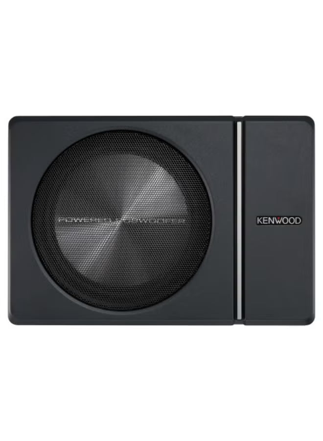 Kenwood KSC-PSW8 250W Max (150W RMS) Single 8" Under Seat Powered Subwoofer Enclosure W/Remote Control