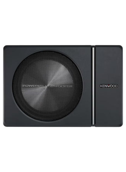 Kenwood KSC-PSW8 250W Max (150W RMS) Single 8" Under Seat Powered Subwoofer Enclosure W/Remote Control
