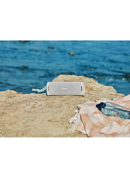 ULT Field 1 Wireless Ultra Portable Bluetooth Compact Speaker, IP67 Waterproof, Dustproof, Shockproof with Enhanced Bass, 12 Hour Battery and Detachable Strap, UAE Model, 2024 Off-White