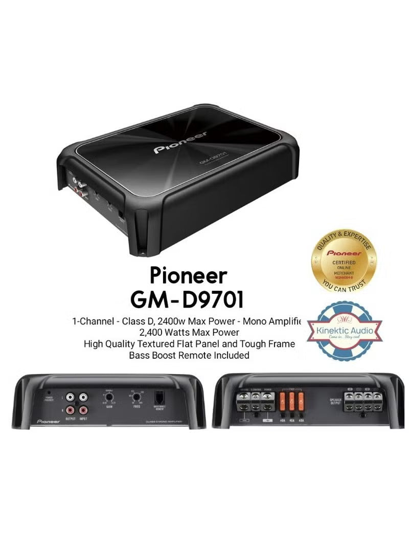 Pioneer Pioneer GM-DC971 2400W Max/1200W RMS Champion Series Pro Class-D Mono Amplifier