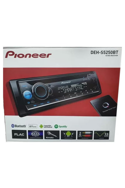DEH-S5250BT CD and Digital Media Receiver with Dual Bluetooth Direct Control for iPhone Direct Control for Certain Android Phones Pioneer Smart Sync Compatible Dual Zone Illumination Karaoke Function