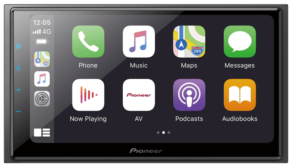 Pioneer DMH-Z6350BT 6.8" Hi-Res Audio AV Receiver with Wireless Apple CarPlay and Android Auto