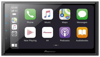 Pioneer DMH-Z6350BT 6.8" Hi-Res Audio AV Receiver with Wireless Apple CarPlay and Android Auto