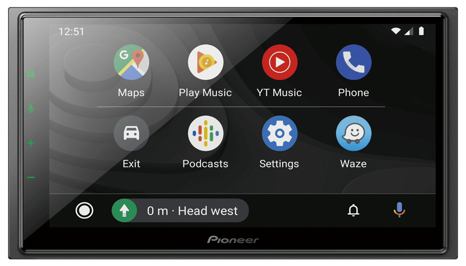 Pioneer DMH-Z6350BT 6.8" Hi-Res Audio AV Receiver with Wireless Apple CarPlay and Android Auto