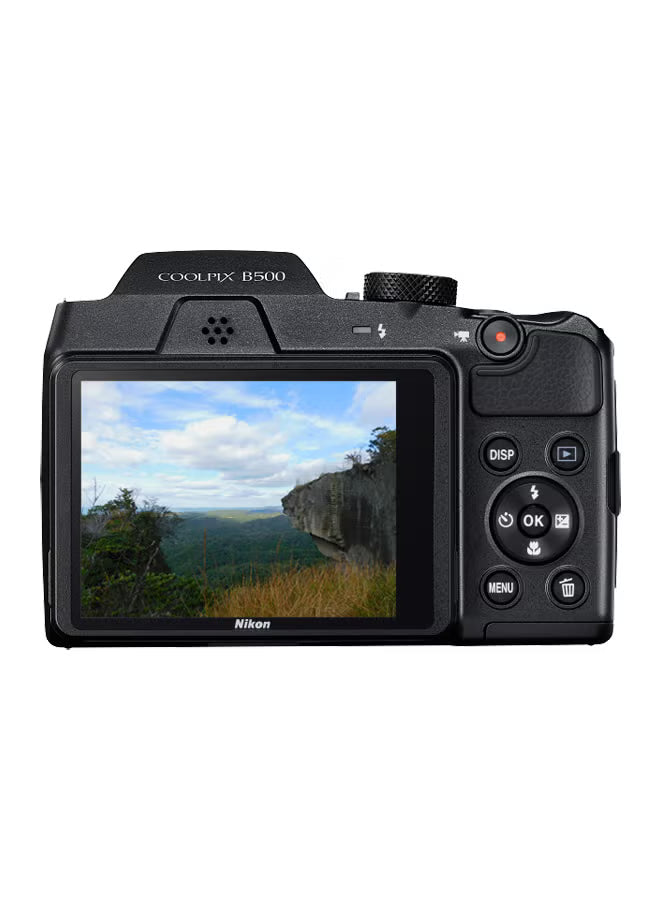 Nikon Coolpix B500 Point And Shoot Camera 40X Wide Optical Zoom-Nikkor Ed Glass Lens 16Mp With Tilt Lcd Screen, Built-In Wi-Fi, Nfc tooth