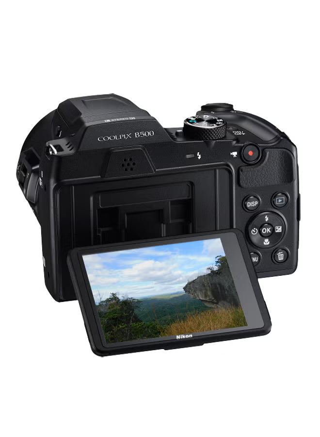 Nikon Coolpix B500 Point And Shoot Camera 40X Wide Optical Zoom-Nikkor Ed Glass Lens 16Mp With Tilt Lcd Screen, Built-In Wi-Fi, Nfc tooth