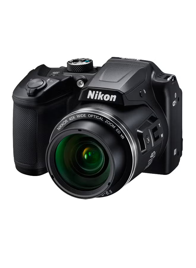 Nikon Coolpix B500 Point And Shoot Camera 40X Wide Optical Zoom-Nikkor Ed Glass Lens 16Mp With Tilt Lcd Screen, Built-In Wi-Fi, Nfc tooth