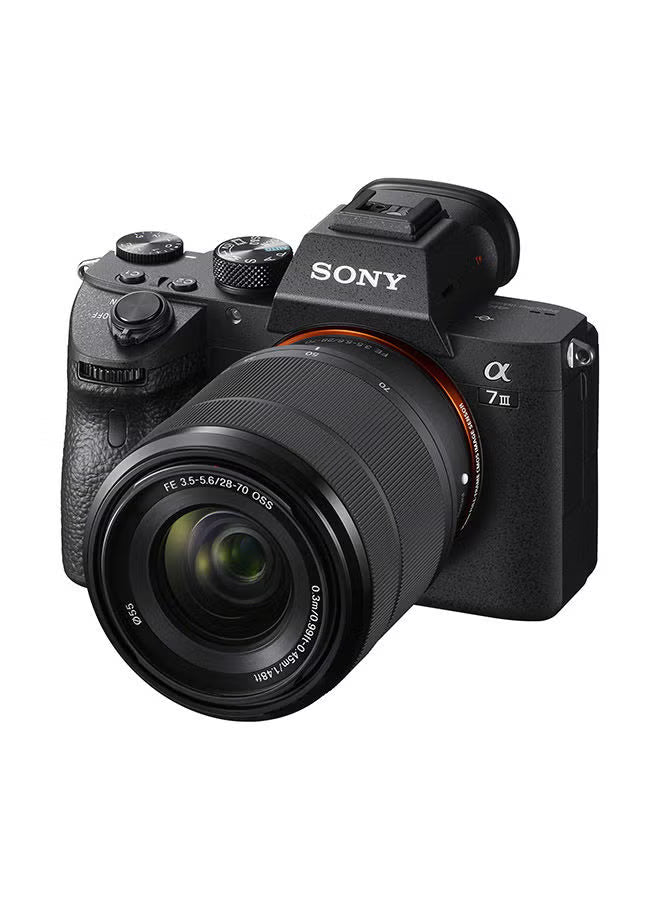Alpha A7 III Full-Frame Professional Camera 35Mm Sensor With Sel2870 Interchangeable Lens, 24.2 Megapixels - Black (Ilce-7M3K)
