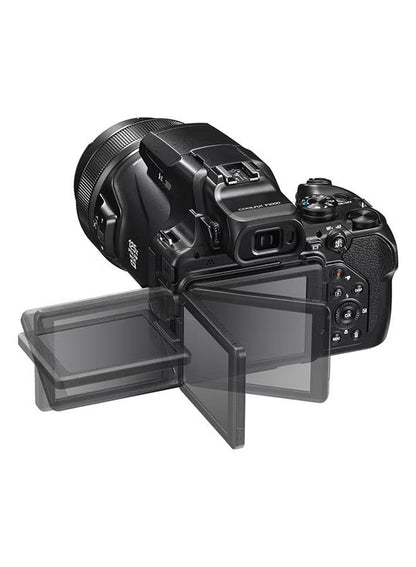 Coolpix P1000 Point And Shoot Camera 125x Wide Optical Zoom-Nikkor ED Glass Lens 16MP With Vari-Angle LCD Screen Built-In Wi-Fi And Bluetooth