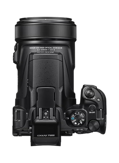 Coolpix P1000 Point And Shoot Camera 125x Wide Optical Zoom-Nikkor ED Glass Lens 16MP With Vari-Angle LCD Screen Built-In Wi-Fi And Bluetooth