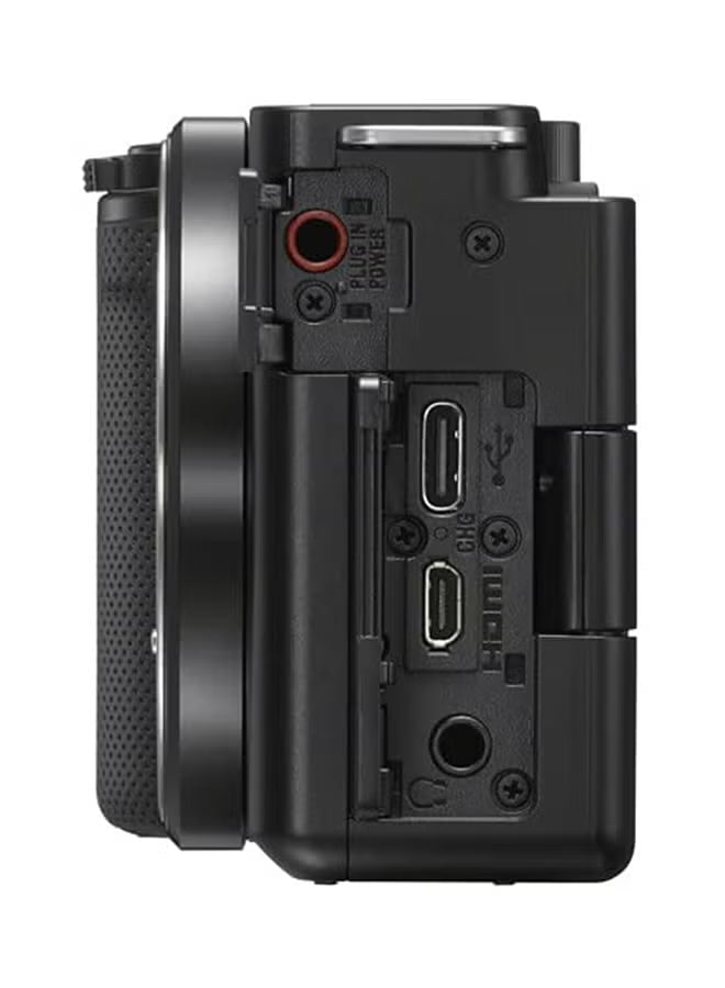 Sony Alpha ZV-E10L Interchangeable Lens Vlog Digital Camera, Large APS-C type 24.2-Megapixel Exmor CMOS Sensor With 16-50 mm Lens, 24.2MP, Black