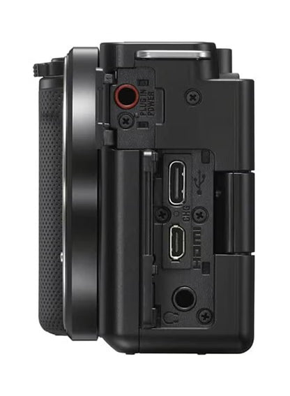 Sony Alpha ZV-E10L Interchangeable Lens Vlog Digital Camera, Large APS-C type 24.2-Megapixel Exmor CMOS Sensor With 16-50 mm Lens, 24.2MP, Black