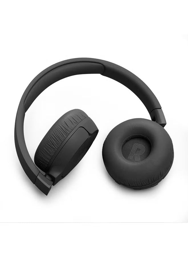 Tune 670 Adaptive Noice Cancelling Wireless On Ear Headphones Pure Bass Sound Black