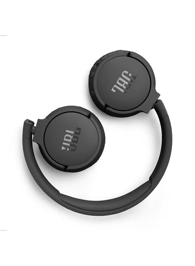 Tune 670 Adaptive Noice Cancelling Wireless On Ear Headphones Pure Bass Sound Black