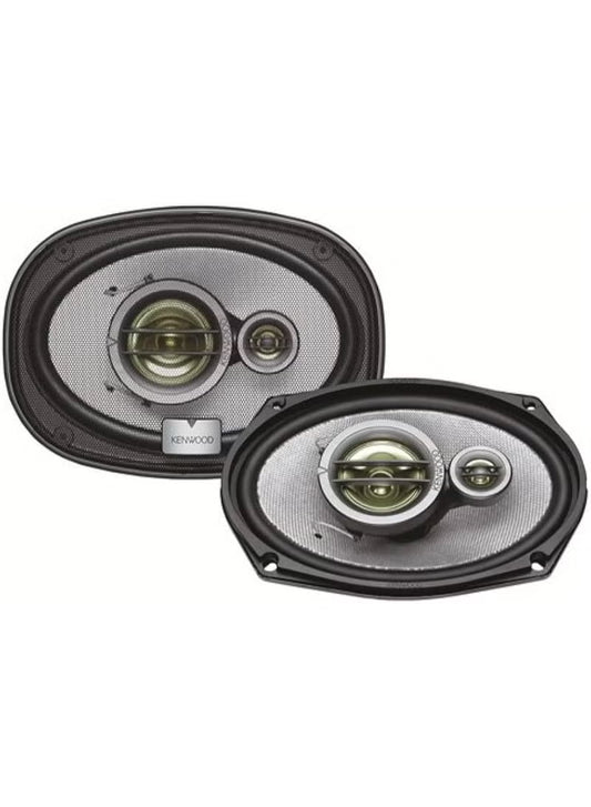 Kenwood KFC-HQ718 7x10 Inch 3-Way Car Speakers – 320W Peak / 80W RMS, Full-Range Audio, High-Performance Black Speaker Pair