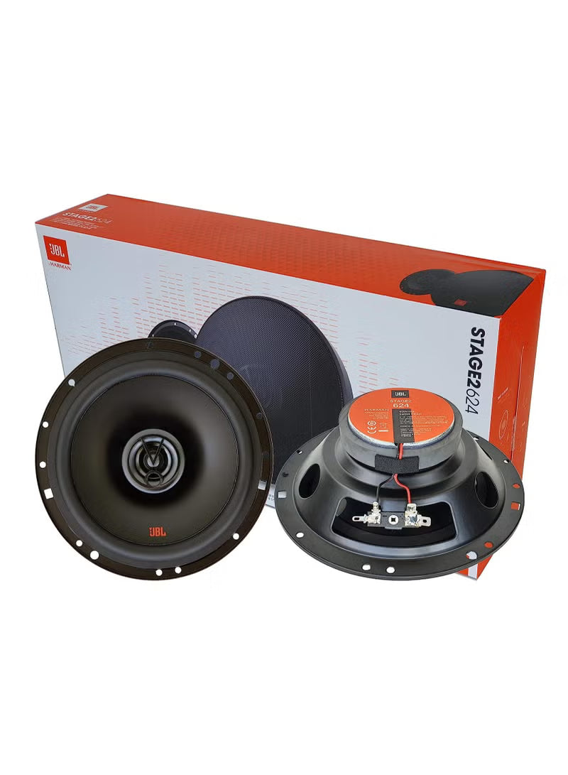 JBL STAGE2 624 - 6 Inch Two Way Coaxial Car Speaker With Grids