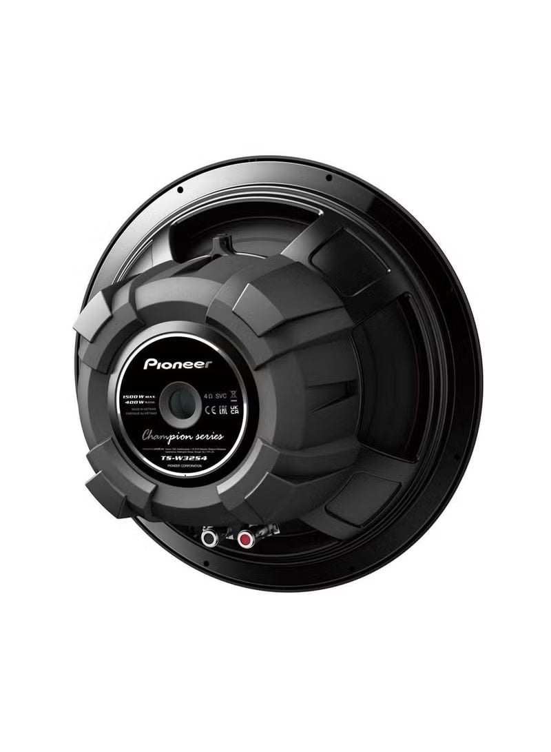Pioneer TS-W32S4 - 12" Single Voice Coil 4 ohm Component Car Audio Subwoofer | 400W RMS, 1500W Peak