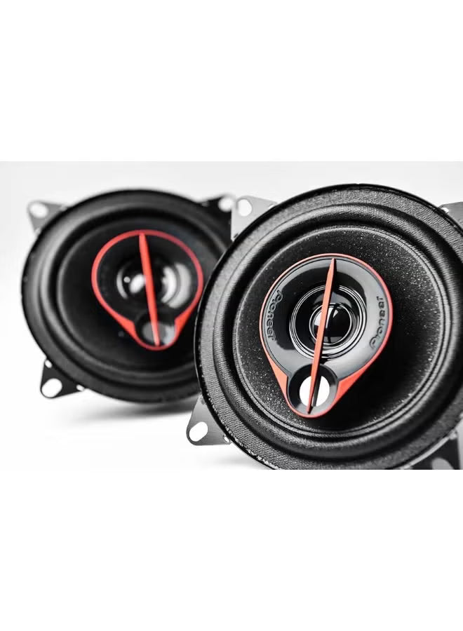 Pioneer TS R1051S 210W 10cm 3 Way Coaxial Speakers