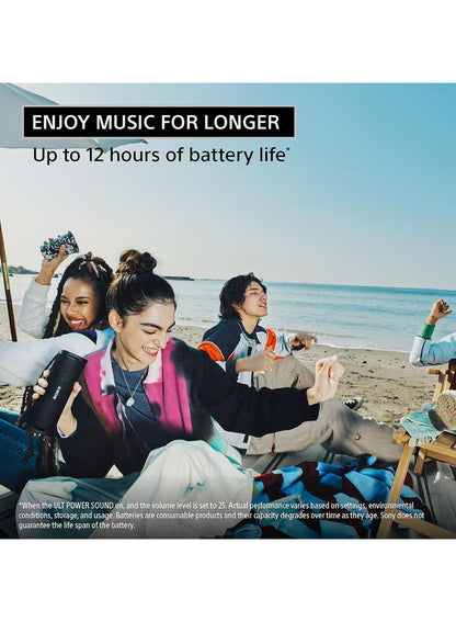 ULT Field 1 Wireless Ultra Portable Bluetooth Compact Speaker, IP67 Waterproof, Dustproof and Rustproof with Enhanced Bass, 12 Hour Battery and Detachable Strap, UAE Model, 2024 Black