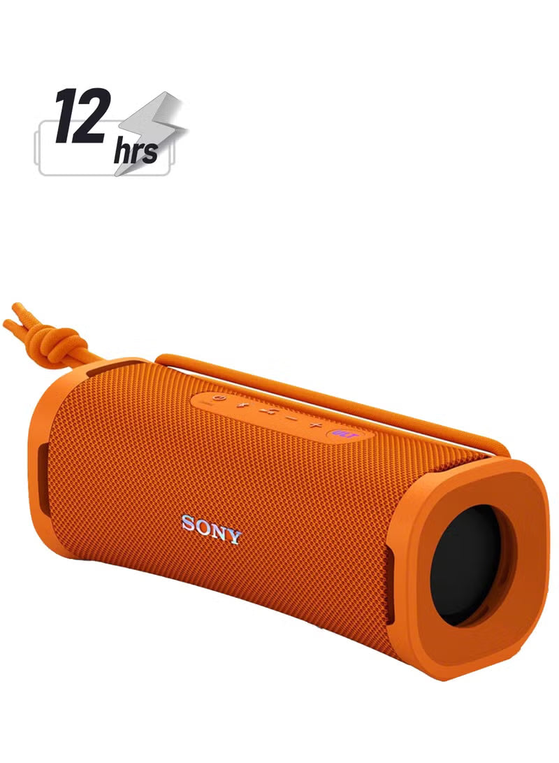 ULT Field 1 Wireless Ultra Portable Bluetooth Compact Speaker, IP67 Waterproof, Dustproof, Shockproof with Enhanced Bass, 12 Hour Battery and Detachable Strap, UAE Model, 2024 Orange