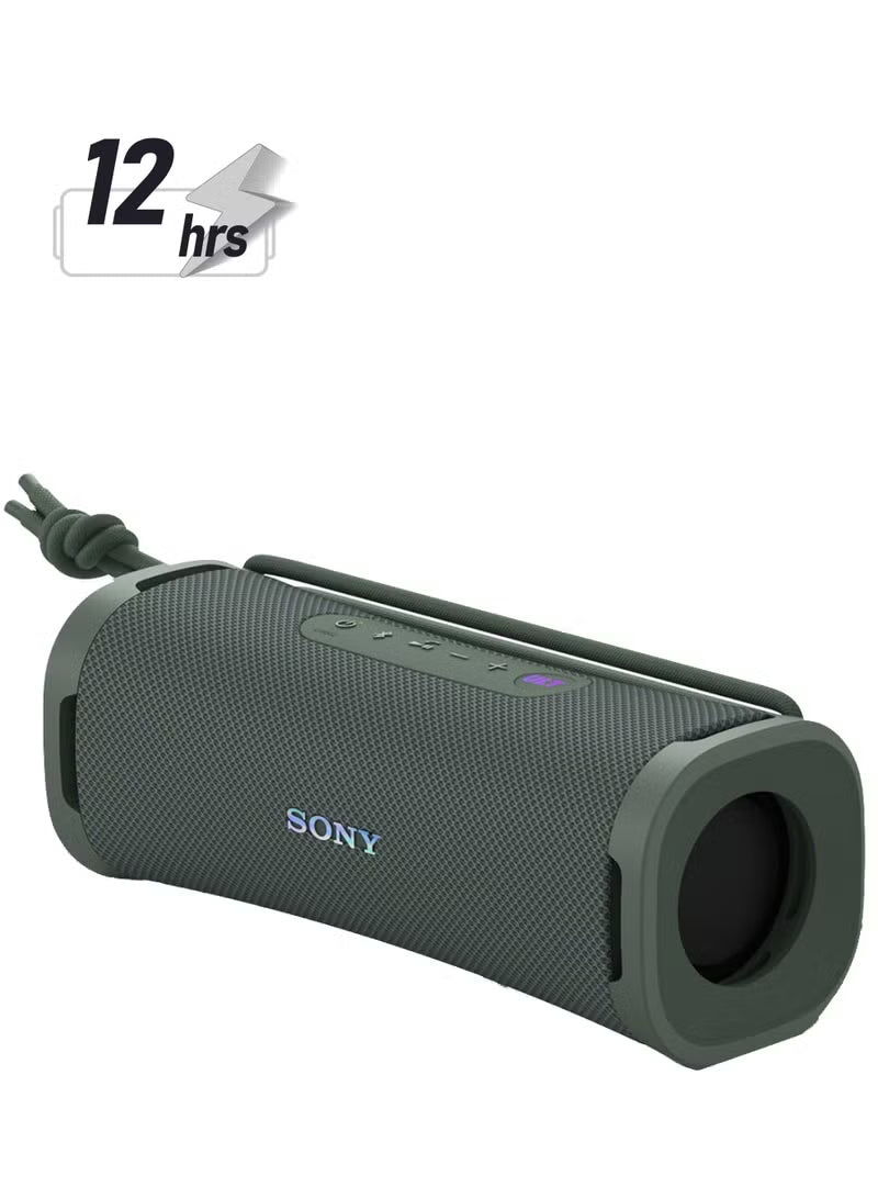 Sony ULT Field 1 Wireless Ultra Portable Bluetooth Compact Speaker, IP67 Waterproof, Dustproof, Shockproof with Enhanced Bass, 12 Hour Battery and Detachable Strap, UAE Model, 2024 Forest Grey