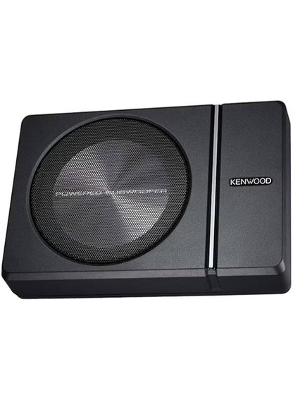 Kenwood KSC-PSW8 250W Max (150W RMS) Single 8" Under Seat Powered Subwoofer Enclosure W/Remote Control