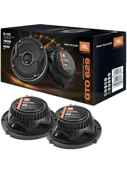 JBL GTO629 6.5" Grand Touring Series Car Audio Speakers - 2-Way, 360 Watts MAX Power.