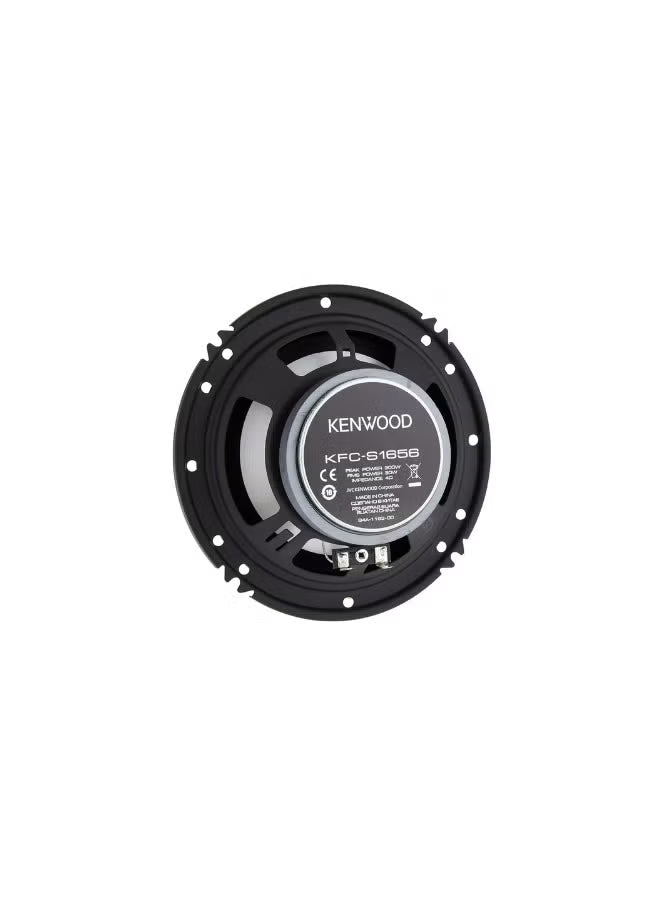 Kenwood KFC-S1656 6.5" Dual Cone Audio Car Speakers – 300W Peak Power, 30W RMS