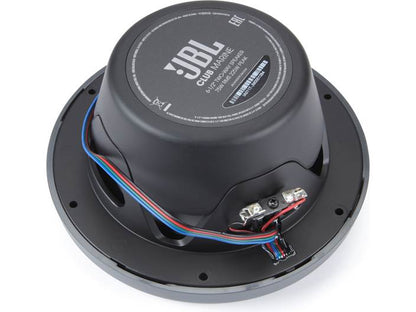 JBL Club Marine 62 – 6.5" 2-Way Marine Speaker Pair | 75W RMS / 225W Peak | RGB LED Light | Waterproof IPx5 | UV & Salt-Resistant Boat Audio System