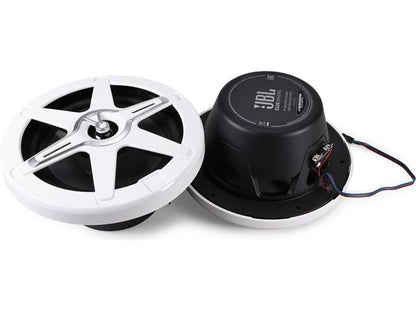 JBL Club Marine 82 – 8" 2-Way Marine Speaker Pair | 150W RMS / 450W Peak | RGB LED Light | Waterproof IPx5 Boat Audio | UV & Salt-Resistant Outdoor Speaker