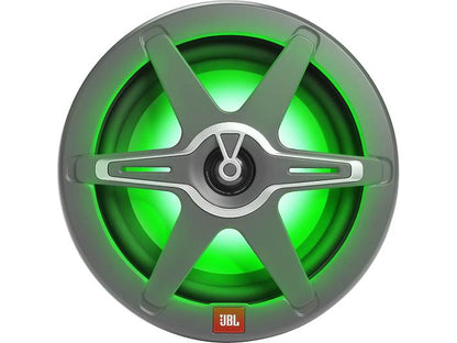 JBL Club Marine 82 – 8" 2-Way Marine Speaker Pair | 150W RMS / 450W Peak | RGB LED Light | Waterproof IPx5 Boat Audio | UV & Salt-Resistant Outdoor Speaker