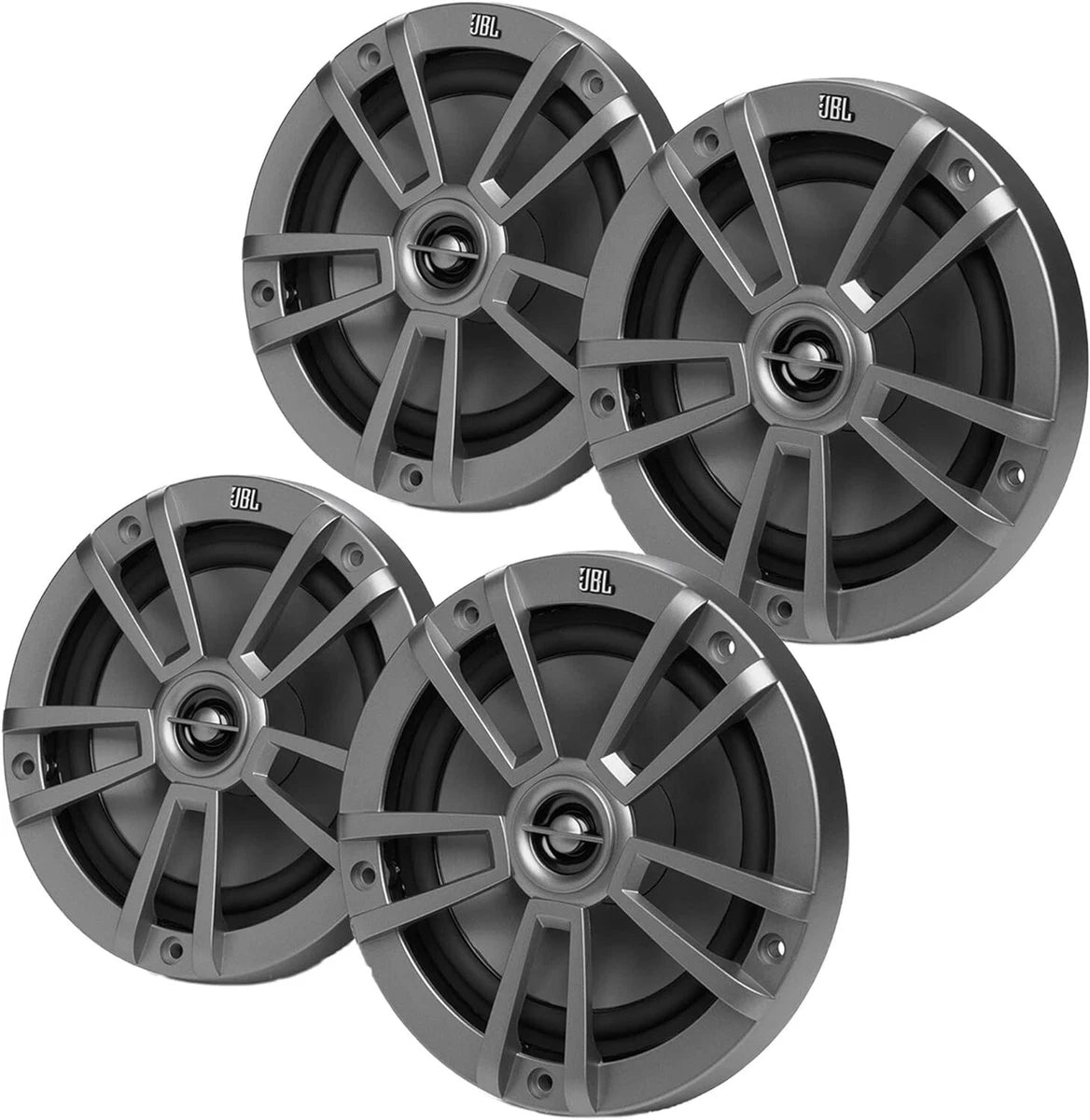 JBL MARSPKST6GRY – Marine Stage 6.5" Gray 2-Way Boat Speaker Pair | 60W RMS / 180W Peak | Waterproof, UV & Salt-Resistant Outdoor Audio System